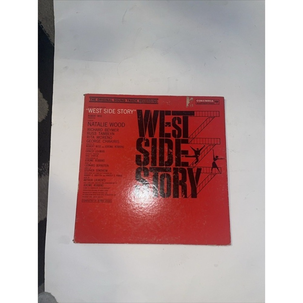 Columbia West Side Story Soundtrack Vinyl LP 12" Red Good 1961 Mono OL 5670